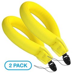 Maxboost 2-PACK Waterproof Camera Float Strap For Underwater Camera And Waterproof Case - Universal Floating Wristband hand Grip Lanyard For Gopro Nikon Canon Sony Pentax