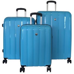 CONWOOD Pacifica Deluxe Polyprop Spinner Set Of 3 Blue