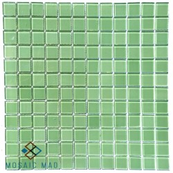 Crystal Glass Mosaic Tiles 25mm X 25mm- Mint Green Sheet