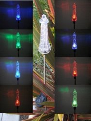 Tmg Solar Powered Lighthouse Garden Yard Decor Stake Color