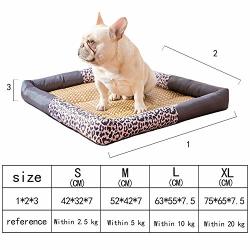 Littlepiggy Pet Dog Mat Summer Cool Sleeping Blanket Cooling Bed For Dogs Cats Sofa Pets Accessories Two Color M