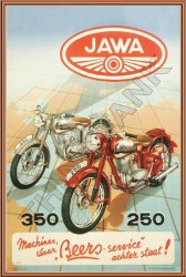 Jawa 250-250 1950 - Metal Sign
