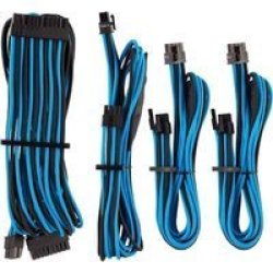 CP-8920221 Blue black Premium Individually Sleeved Psu Cables Starter Kit