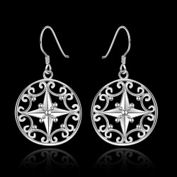 925 Silver Filled Northern Star Earrings