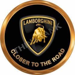 Lamborghini - Closer To The Road - Classic Round Magnet