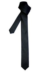 Retreez Skinny Tie With Stripe Textured - Black