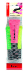 STABILO Neon Highlighters 3 Pack Yellow Green Pink