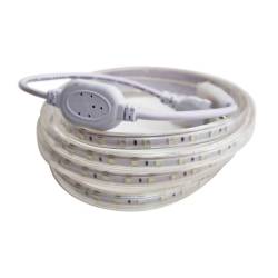 220V LED Strip Light With Power Supply Mounting Clips & End Cap Daylight 6000K 10 Metres