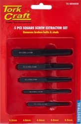 Craft Square Screw Extractor Set 5PCE
