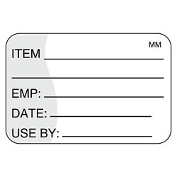 Daymark Safety Systems IT111221 Movemark Use By Removable Label 1" X 1.5" Roll Of 1000