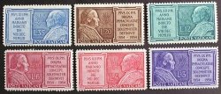 Stamp Set Of 6 Vatican City 1954