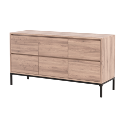 Marley Chest Of 6 Drawers - White Oak