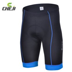 High Elasticity Quick Dry Mountain Bike 3D Gel Padded Ciclismo Bicicleta Tights Clothi... - Blue S