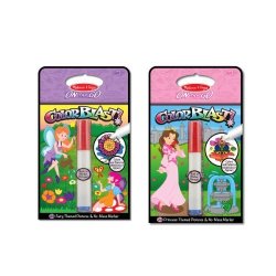 Melissa & Doug On The Go Colorblast Princess And Fairy Color-reveal Coloring Books 2-PACK