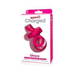 Screaming O Charged Ohare Vooom Vibrating Cock Ring With Removable Bullet - Pink