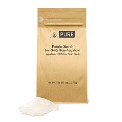 Potato Starch 5 Lb. By Pure Organic Ingredients Resealable Bag Gluten-free Non-gmo All-natural Thickener For Sauces Soup & Gravy No Added Preservatives Or Artificial Ingredients