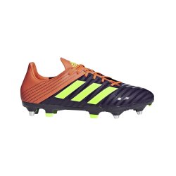 Adidas Size 12 Malice SG Rugby Boots in Black & Orange