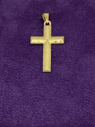 Ladies Gold Cross Pendant