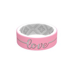 Eternal Love Silicone Rings - Lightpink white 5