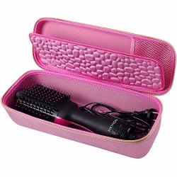 Case Compatiable For Revlon One-step Hair Dryer & Volumizer Hot Air Brush Blow Dryer Organizer Storage Bag - Pink