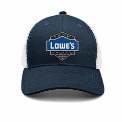 Men womens Lowe's-racing-logo- Flat-along Adjustable Cricket Cap Best Baseball Hats