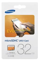 Samsung MB-MP32DA 32GB Micro Sdhc Evo 15X11X1MM With Sd Adapter