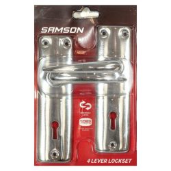 Samson Lockset Key 4 Lever Sabs - Chrome Plated - Mica Online