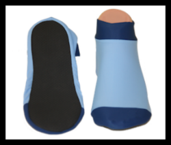 Kids Two Tone Blue Aqua airline Socks Swim Sox Size Xs To L