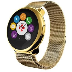MyKronoz Zeround Premium- Elegant Smartwatch With Circular Touchscreen Yellow Gold yellow Gold Mila