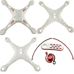 Upgraded Crash Pack Spare Parts Rc Remote Control Quadcopter Spare Body Shell Case Cover Decoration Accessories For Syma X8SC X8SW White