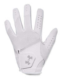 Women's Ua Iso-chill Golf Glove - White Llg