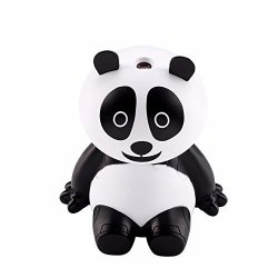 Shybuy Stay Cute MINI Panda USB Humidifier Essential Oil Diffuser Aromatherapy Essential Oil Cold Mist Humidifier Black