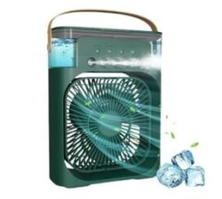 5 IN1 Portable Air Cooling Fan 3 Speeds USB MINI Personal Conditioner Mist Spray