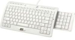 Okion Zaps USB MINI Keyboard With Storable Numeric Keypad White