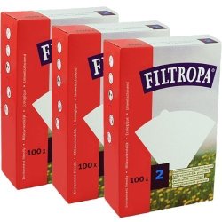 Filtropa 8620 3 Coffee 2-3 Pack 300 Total No. No. 2 Filter Set Of 3 White