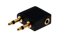 Astrum 3.5mm Stereo Male To 2x Female Adapter