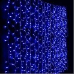 Curtain Fairy Lights 2m Wide X 1 7m Long - Blue