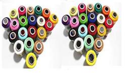 Goelx Silk Thread 40 Main Color Set For Jewellery-tassel Making- Embroidery-crafts Shiny Soft Thread Spools