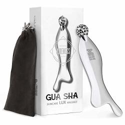 Gua Sha Massage Scraper Tool Stainless Steel - Facial Roller Anti Aging Myofascial Release Soft Tissue Mobilization Iastm Graston Technique Trigger Points And Muscle Tightness