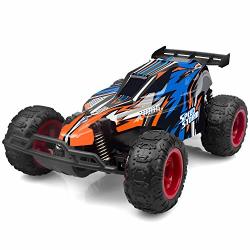 Imden Remote Control Car 2.4GHZ 1:22 High Speed Racing Car With Four Batteries Two Rechargeable Batteries For Car Two 1.5AA Batteries For Transmitter Kids Toys Blue