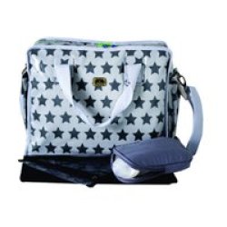 Caboodle Fun & Funky Silver Star Nappy Bag