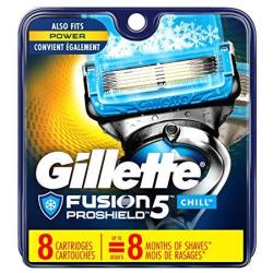 Gillette Fusion Proshield Chill Men's Razor Blade Refills 8 Count Mens Razors Blades