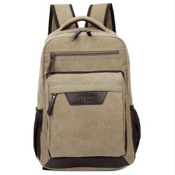 Men Retro Outdoor Sport Large Capacity Canvas Backpack Computer Backpack