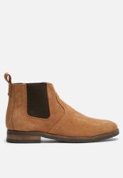 Basicthread Cameron Leather Chelsea Boot - Rust Suede