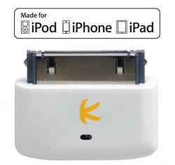 Kokkia I10S Luxurious White Tiny Bluetooth Ipod Transmitter For Ipod Iphone Ipad Ipod Touch.
