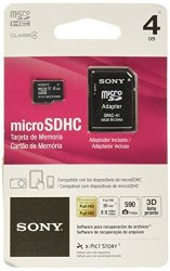 Sony Media 4 Gb Microsdhc Flash Memory Card SR4A4