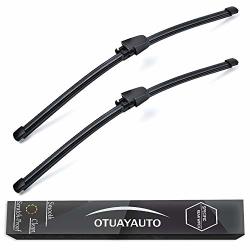 Otuayauto Rear Windshield Wiper Blades - 2 Pieces Of 13" Car Back Window Wiper - For Vw Jetta Tiguan Rabbit GTI Touareg