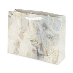 @home Gift Bag Landscape Grey Marble Large