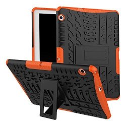 Huawei Mediapad T3 10 Case Huawei Mediapad T3 10 Hybrid Case Dual Layer Shockproof Hybrid Rugged Case Hard Shell Cover With Kickstand For 9.6" Huawei Mediapad T3 10