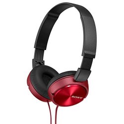 Sony MDRZX310 Foldable Headphones - Metallic Red